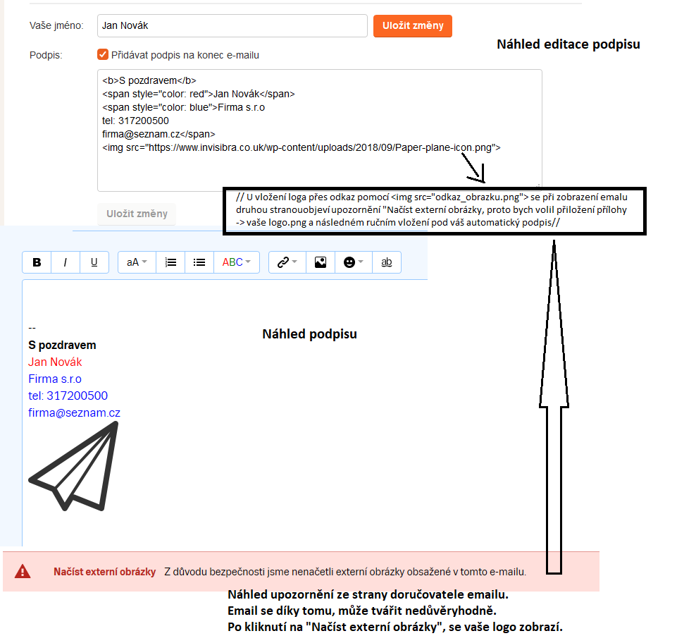 Jak zobrazit přílohu v emailu?