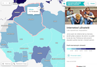 Internet v Alžírsku - klikněte pro odkaz do Atlasu