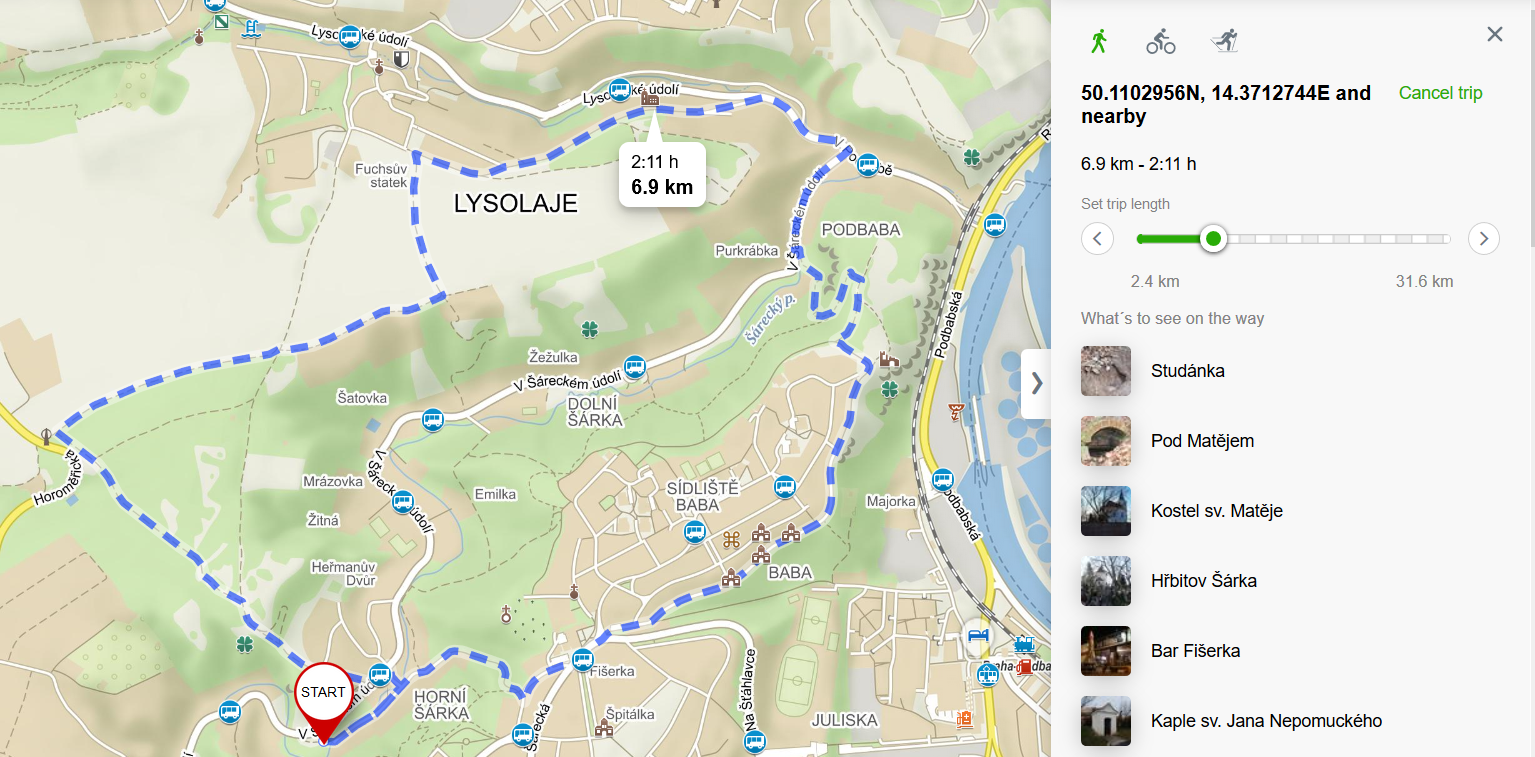 Walking Route Planner Near Me Circuit Route Planner For Biking And Walking | Seznam Nápověda