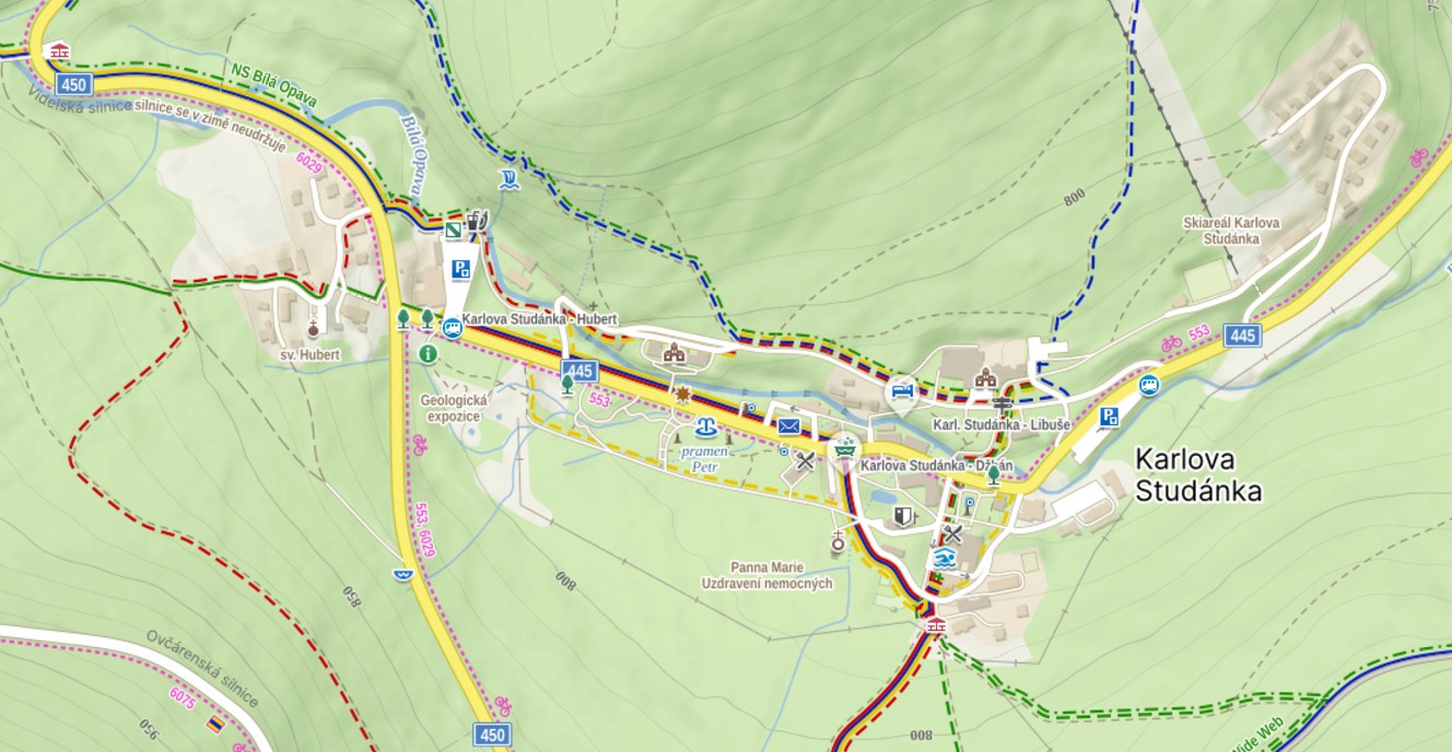 Cykloturistická mapa