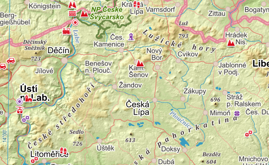 mapa s poledníky a rovnoběžkami Zeměpisná mapa | Seznam Nápověda mapa s poledníky a rovnoběžkami